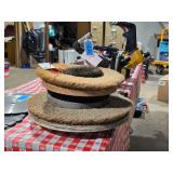 Lot - Industrial Floor Machine Brush and Buffer Pad Attachments