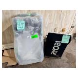 Lot - EGO Push Mower Handle Assemblies and Assorted Grass Catcher Bags