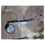 Lot - Trailer Jack with Swivel Wheel and Mounting Bracket