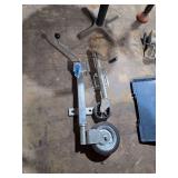 Lot - Trailer Jack with Swivel Wheel and Mounting Bracket