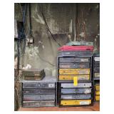 Lot - Assorted Industrial Hardware Storage Bins and Organizers with Contents
