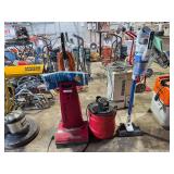 Lot - (3) Vacuums - Dust Care Model 6500C, Genie Wet/Dry Shop Vacuum, and Hart Cordless Stick Vacuum