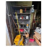 Lot - Industrial Steel Shelving Unit with Contents