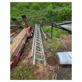 Aluminum Extension Ladder and Dolly