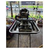 Pearl Abrasive Co. Tile Saw with Water Tray and Stand