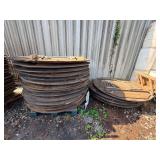 Large Lot - Round Wooden Folding Tables