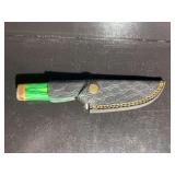 Damascus Steel Knife with Sheath