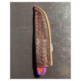 Damascus Steel Knife with Sheath