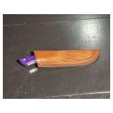Damascus Steel Knife with Sheath