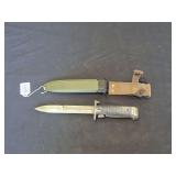Turkish M1 Garand Bayonet with Reproduction M8A1 Scabbard