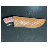 Damascus Steel Knife with Sheath