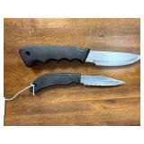 North American Hunting Club Two-Knife Set with Black Sheath