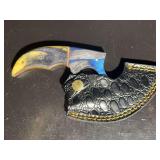 Damascus Steel Knife with Sheath