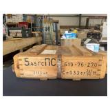 Soviet 5.45×39mm Ammunition Wooden Crate, Marked 2,160 Rounds