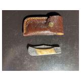 Damascus Steel Knife with Sheath