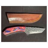 Damascus Steel Knife with Sheath