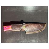Damascus Steel Knife with Sheath