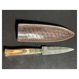 Damascus Steel Knife with Sheath