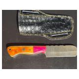 Damascus Steel Knife with Sheath