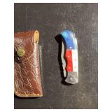Damascus Steel Knife with Sheath