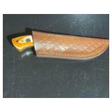 Damascus Steel Knife with Sheath