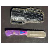 Damascus Steel Knife with Sheath