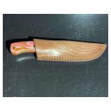 Damascus Steel Knife with Sheath
