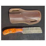 Damascus Steel Knife with Sheath