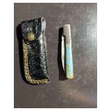 Damascus Steel Knife with Sheath