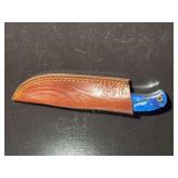 Damascus Steel Knife with Sheath