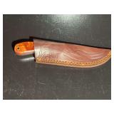 Damascus Steel Knife with Sheath