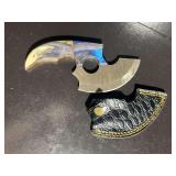 Damascus Steel Knife with Sheath
