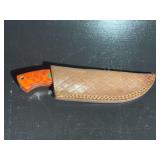 Damascus Steel Knife with Sheath