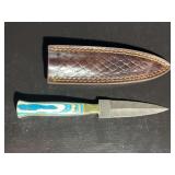 Damascus Steel Knife with Sheath