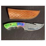 Damascus Steel Knife with Sheath