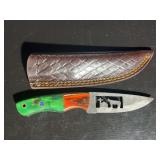 Damascus Steel Knife with Sheath