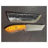 Damascus Steel Knife with Sheath