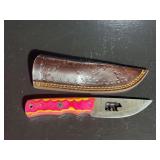 Damascus Steel Knife with Sheath