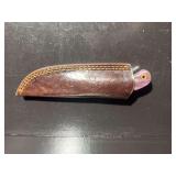 Damascus Steel Knife with Sheath