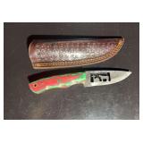 Damascus Steel Knife with Sheath