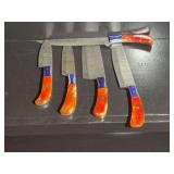 Damascus Steel Knife Set