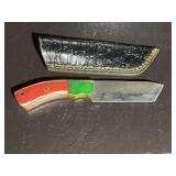 Damascus Steel Knife with Sheath
