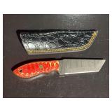 Damascus Steel Knife with Sheath