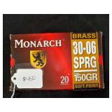 Monarch 30-06 150gr Soft Point Ammo, Qty: 20