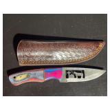 Damascus Steel Knife with Sheath