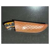 Damascus Steel Knife with Sheath