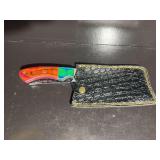 Damascus Steel Knife with Sheath