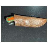 Damascus Steel Knife with Sheath