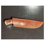 Damascus Steel Knife with Sheath