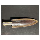 Damascus Steel Knife with Sheath